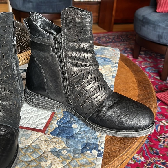 Rieker Remonte Erin 73 Black Leather Chelsea Boots Sz 39/8 - Picture 4 of 12